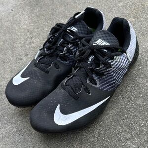 NIKE | Rival S Men’s 9 Black and White Sprint Racing Track Shoes
